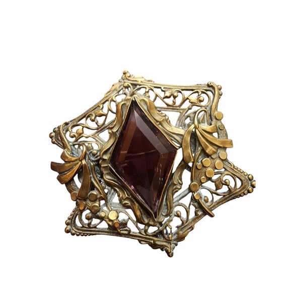 Antique Victorian Sash Brooch (A4927) - Picture 4 of 6